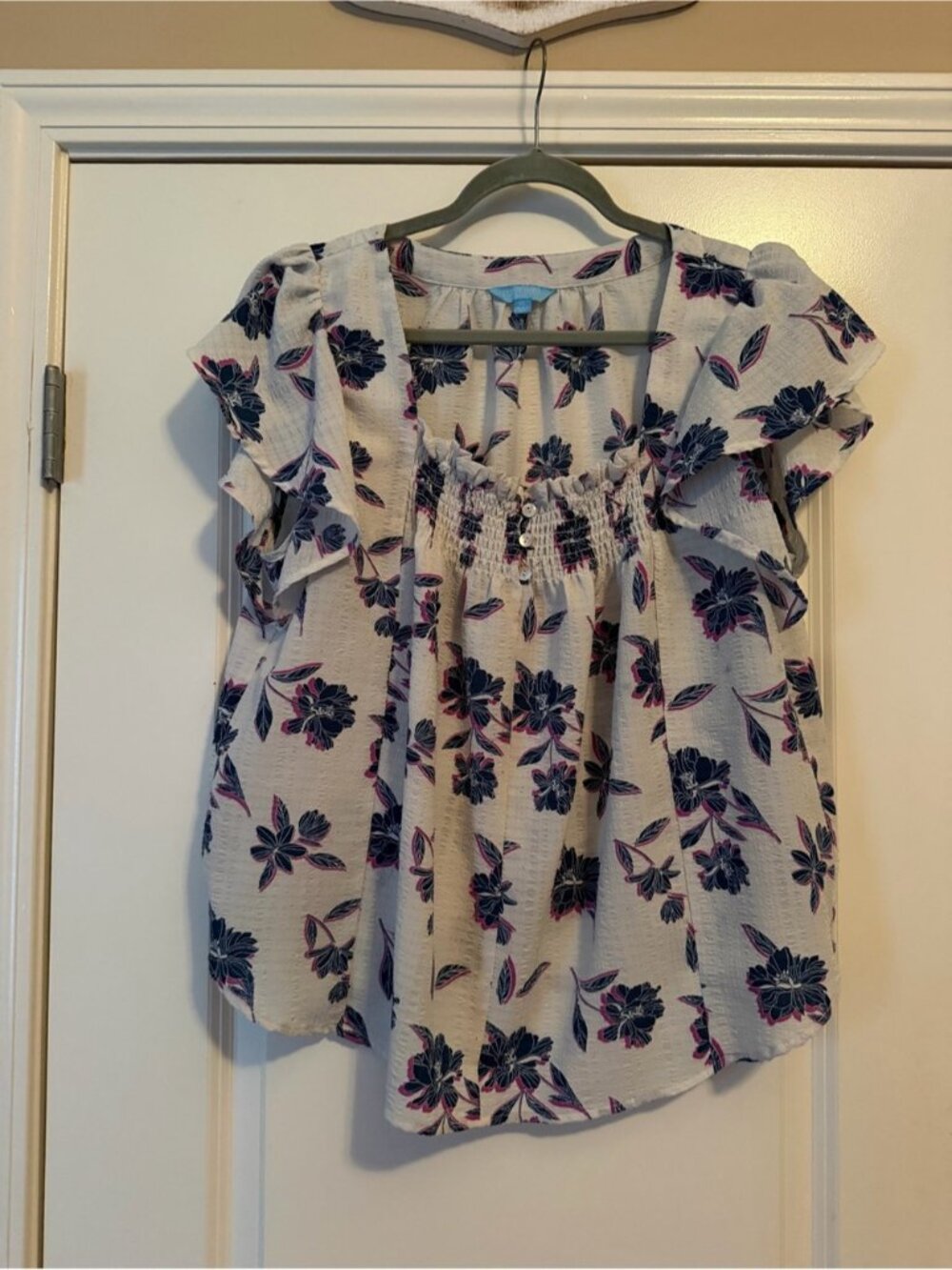 Draper James Floral Blouse